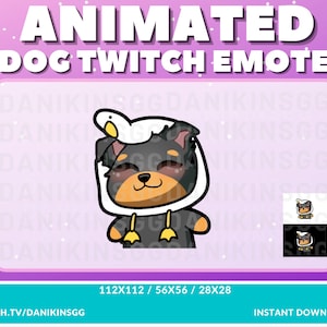 GEANIMEERDE HOND WIGGLE Twitch Emote | Leuke hond | Pup | Wiebelen | Rottweiler