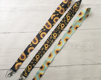 Schlüsselband im Sonnenblumen Design