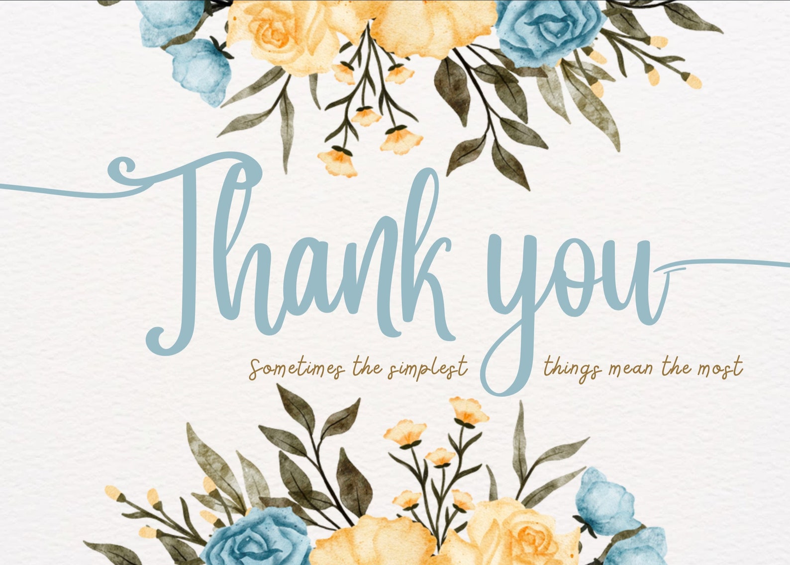 Editable Thank You Card Printable Thank You Cards - Etsy