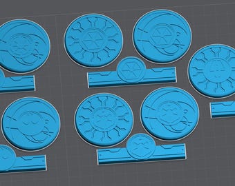 Legion 2.0 All Five Faction Specific Tools and Ruler STL files --FILES ONLY, Not a Physical Product--