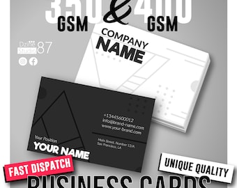 Full Colour Personalised Business Card Printed Double Side350/400gsm