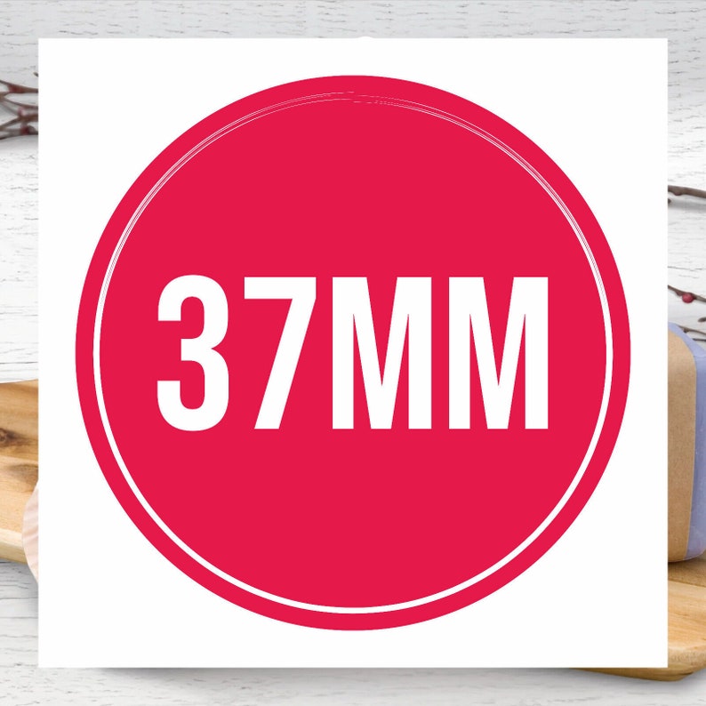 Personalised Round Printed Stickers Custom Logo Labels BusiIness Gloss Circle Sticker / Labels for small Business Customised 37mm