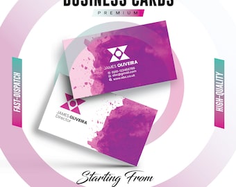 Personalized Business Cards, Double Sided 400gsm Silk