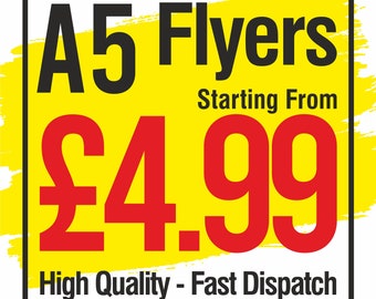 Custom A5 Flyers, 170gsm Gloss Leaflets, Business Stationery