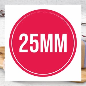 Personalised Round Printed Stickers Custom Logo Labels BusiIness Gloss Circle Sticker / Labels for small Business Customised 25mm