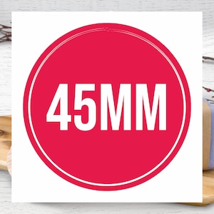 Personalised Round Printed Stickers Custom Logo Labels BusiIness Gloss Circle Sticker / Labels for small Business Customised 45mm