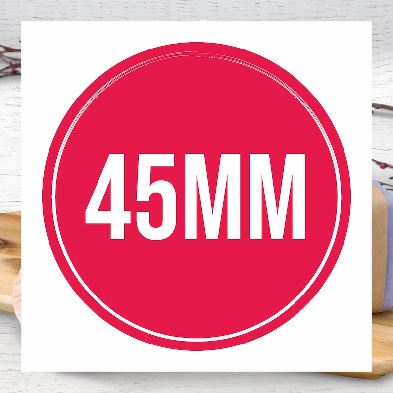 Personalised Round Printed Stickers Custom Logo Labels BusiIness Gloss Circle Sticker / Labels for small Business Customised 45mm