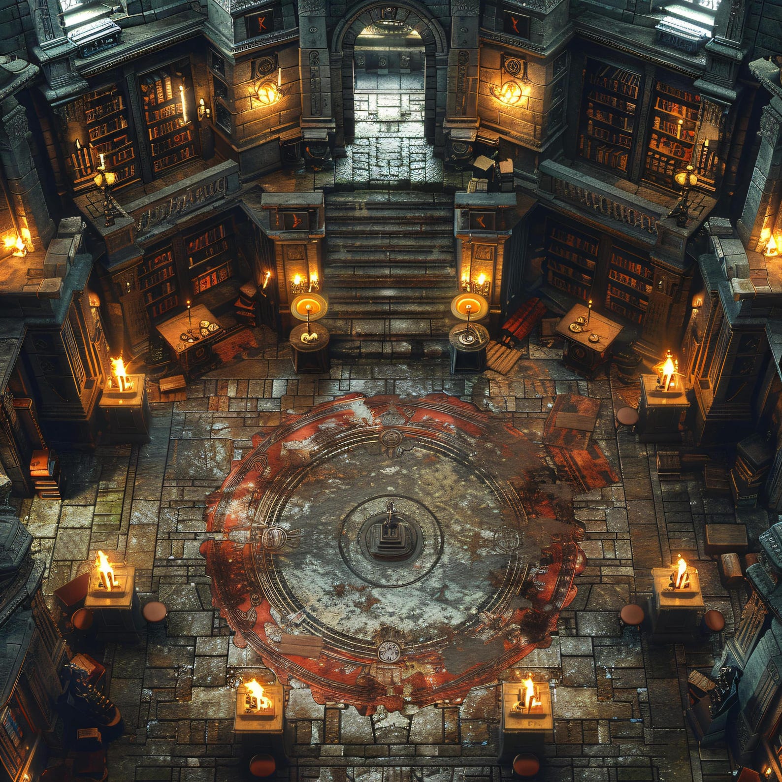 10 Gridless Mage Tower Interior Battle Maps | VTT Pack for Dnd ...