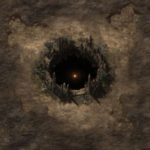 Infinity Pit, DnD Battle Map, Pathfinder, D&D, Battlemap, Dungeons and Dragons, Roll20, Fantasy Grounds, Foundry, VTT, AI Digital Map