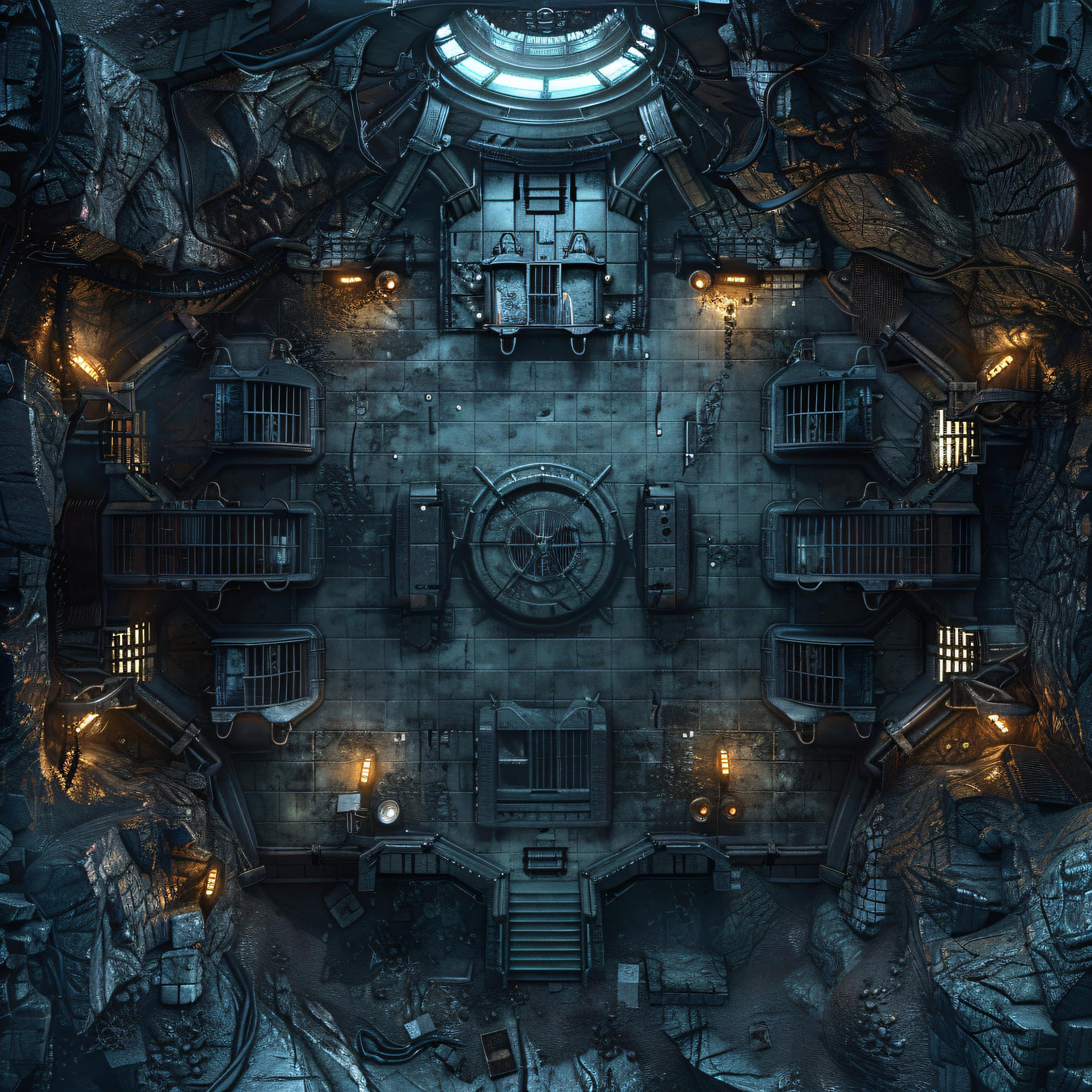 10 Cyberpunk Netrunner Battlemaps, Sci Fi, Dnd Battle Map, Cyberpunk, D ...
