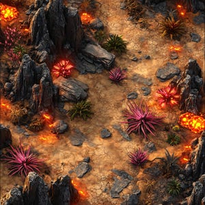10 Alien Planet-gevechtskaarten, cyberpunk, Starfinder, D&D, Battlemap, Dungeons and Dragons, Roll20, Fantasy Grounds, VTT, AI digitale kaart