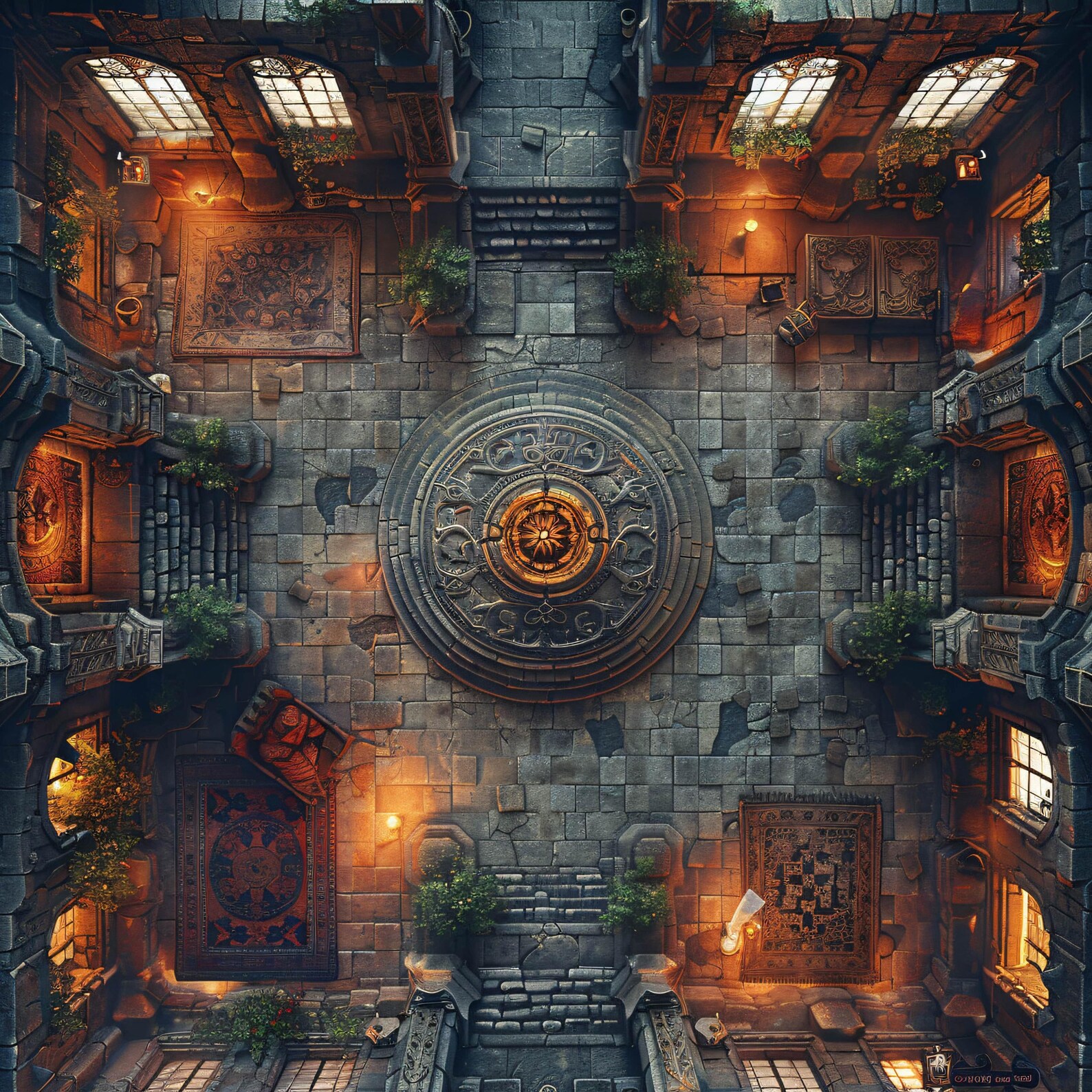 10 Gridless Castle Interior Battle Maps | VTT Pack for Dnd, Pathfinder ...