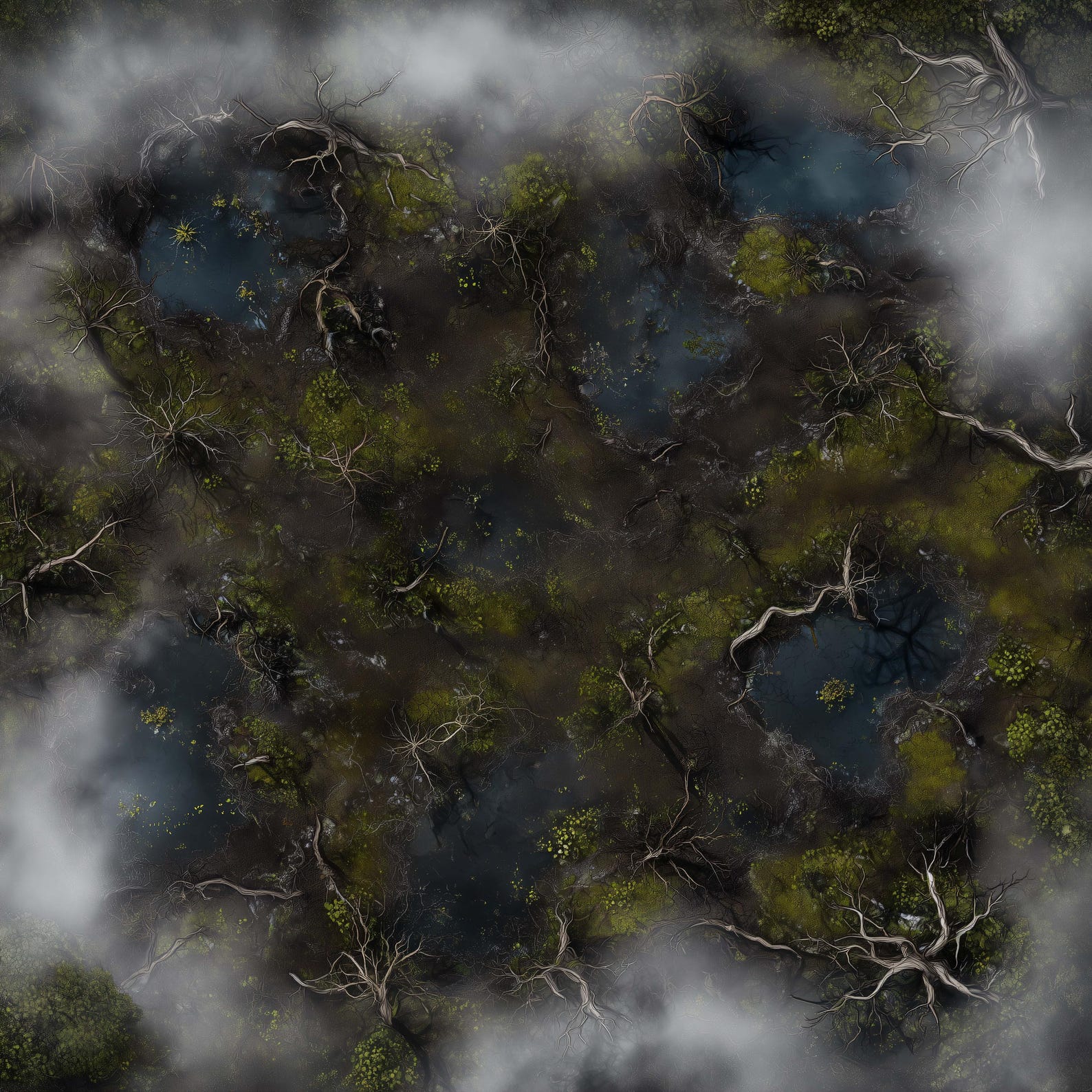 10 Gridless Fog/mist Battle Maps | VTT Pack for Dnd, Pathfinder ...