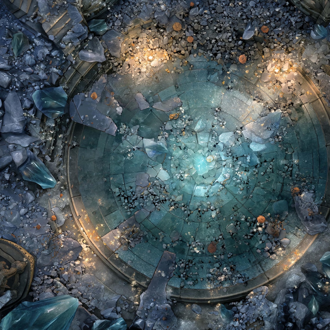 10 Gridless Crystal Battle Maps | VTT Pack for Dnd, Pathfinder & Ttrpgs ...