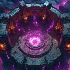 10 Dark Ritual Battle-kaarten, DnD BattleMap, Pathfinder, D&D, Dungeons and Dragons, Roll20, Fantasy Grounds, Foundry, VTT, AI Digital Map