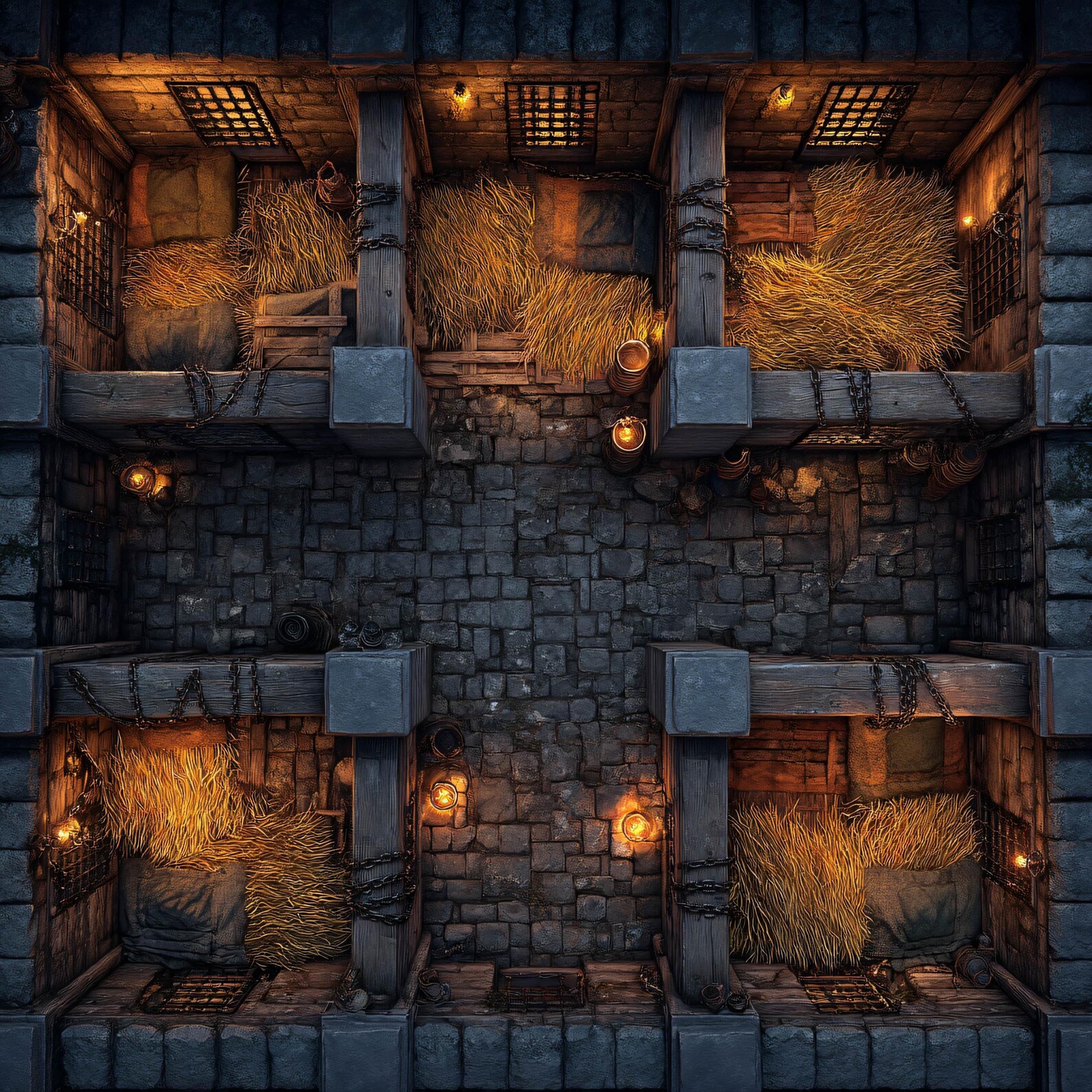 10 Gridless Horror Castle Battle Maps | VTT Pack for Dnd, Pathfinder ...