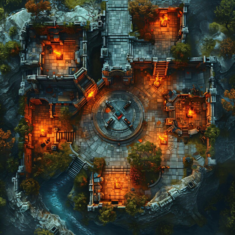 10 Ruin Battle Maps , Dnd Battle Map, Pathfinder, D&D, Battlemap