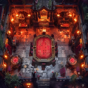 10 Casino Battle Maps, DnD BattleMap, Pathfinder, D&D, Dungeons and Dragons, Roll20, Fantasy Grounds, VTT, AI Digital Map