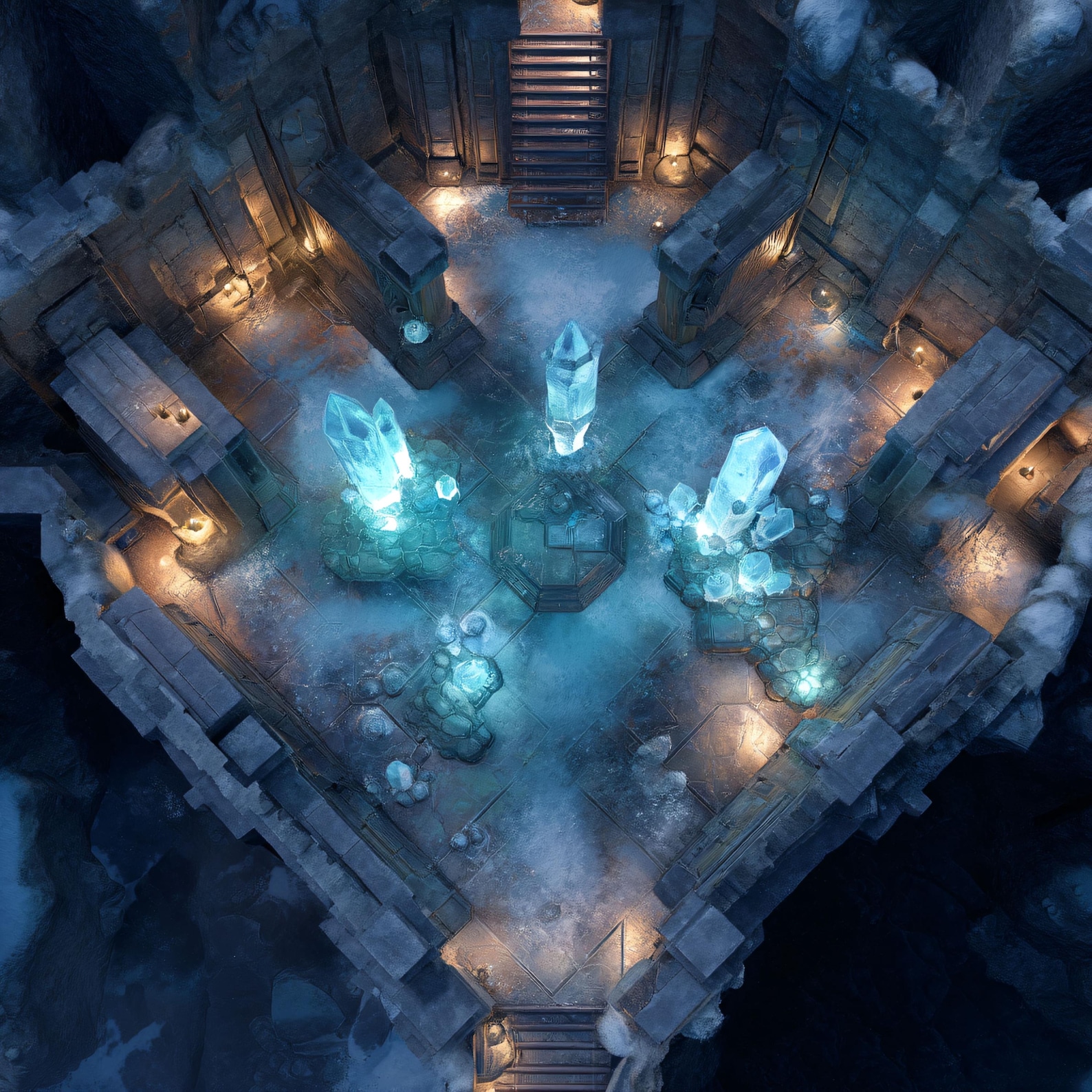 10 Gridless Crystal Battle Maps | VTT Pack for Dnd, Pathfinder & Ttrpgs ...