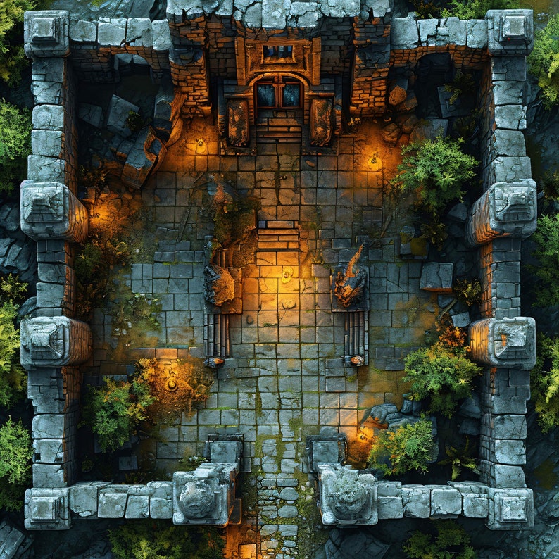 Tuiles De Donjon RPG Endless Encounters - Grille 1 Pouce, Cartes De Bataille Modulables Pour D&D, Pathfinder