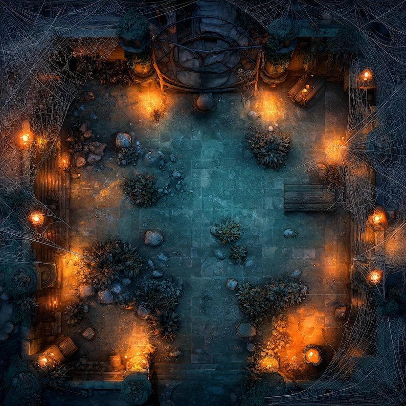 10 Catacomb Battlemaps, Dnd Battle Map, Pathfinder, D&D, Battlemap ...