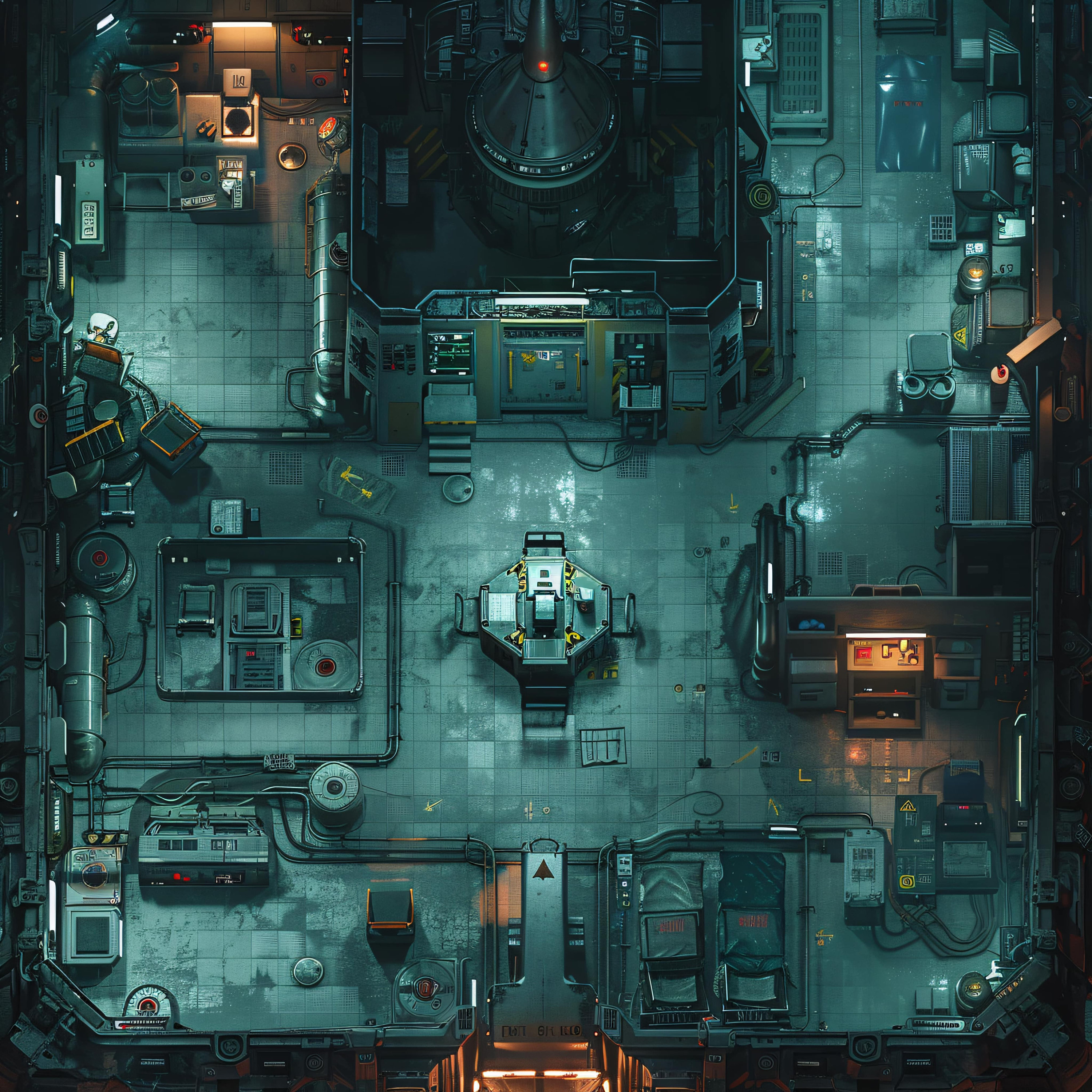10 Cyberpunk Lab Battlemaps, Sci Fi, Dnd Battle Map, Cyberpunk, D&D, Shadowrun, Roll20, Fantasy ...
