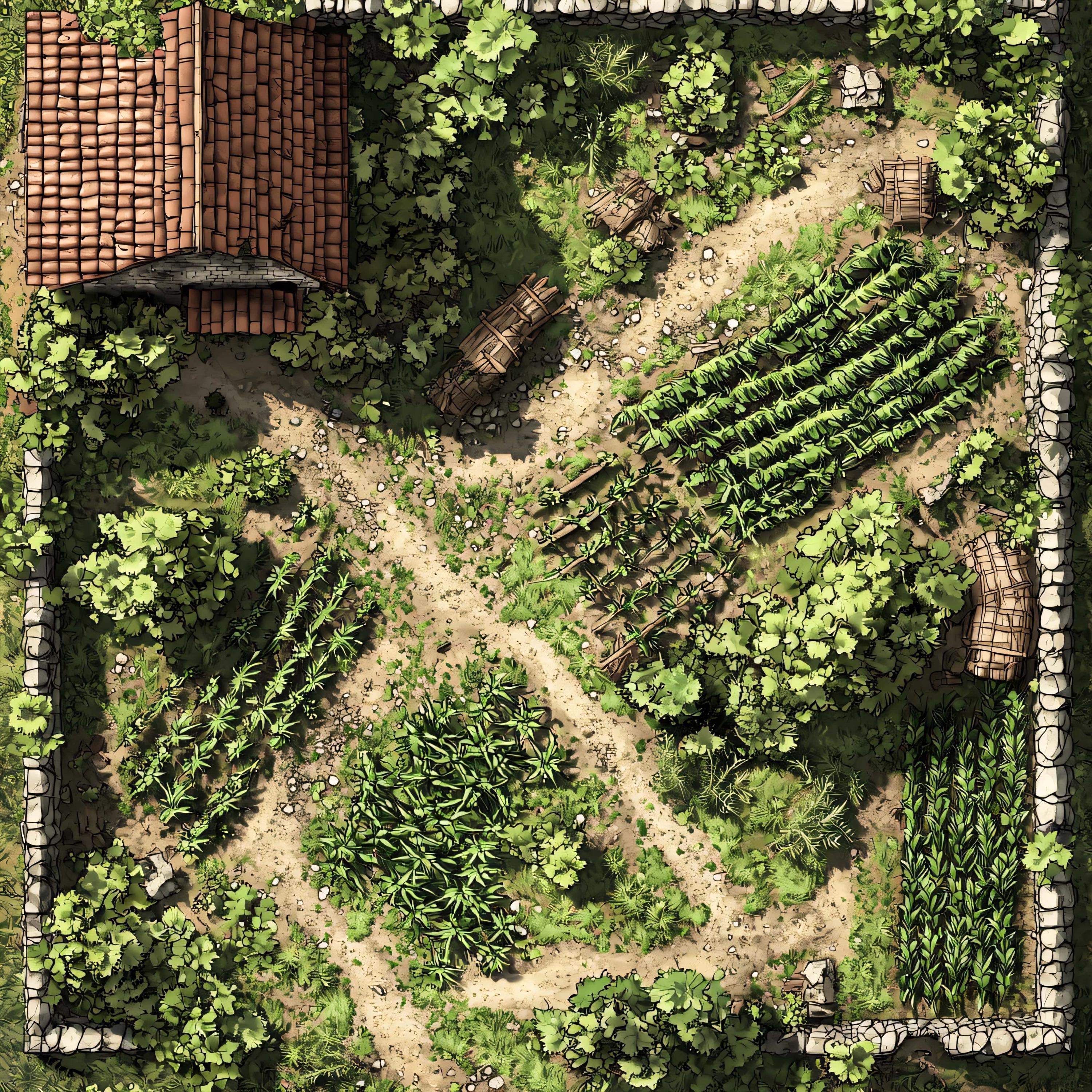 10 Gridless Farming Maps Battle Maps | VTT Pack for Dnd, Pathfinder ...