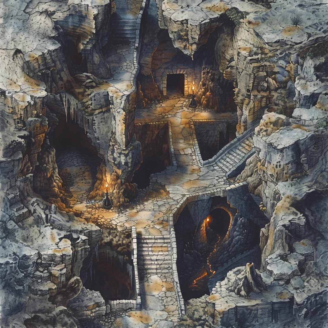 15 Catacomb Tomb Maps Dnd Battle Map Pathfinder D D Battlemap Il 1140xN.6033388355 Kio1