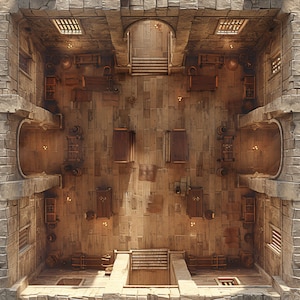 10 gevechtskaarten gevangenis/gevangenis, DnD BattleMap, Pathfinder, D&D, Dungeons and Dragons, Roll20, Fantasy Grounds, Foundry, VTT, AI digitale kaart