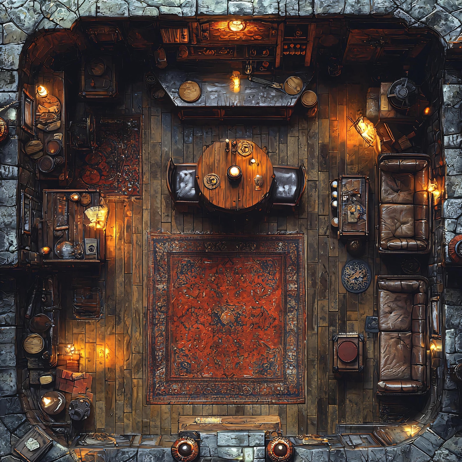 10 Gridless Castle Interior Battle Maps | VTT Pack for Dnd, Pathfinder ...
