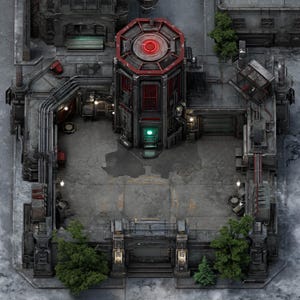 Safehouse, Cyberpunk Battlemap, Pathfinder, D&D, Battlemap, Dungeons and Dragons, Roll20, Fantasy Grounds, Foundry, VTT, AI Digital Map
