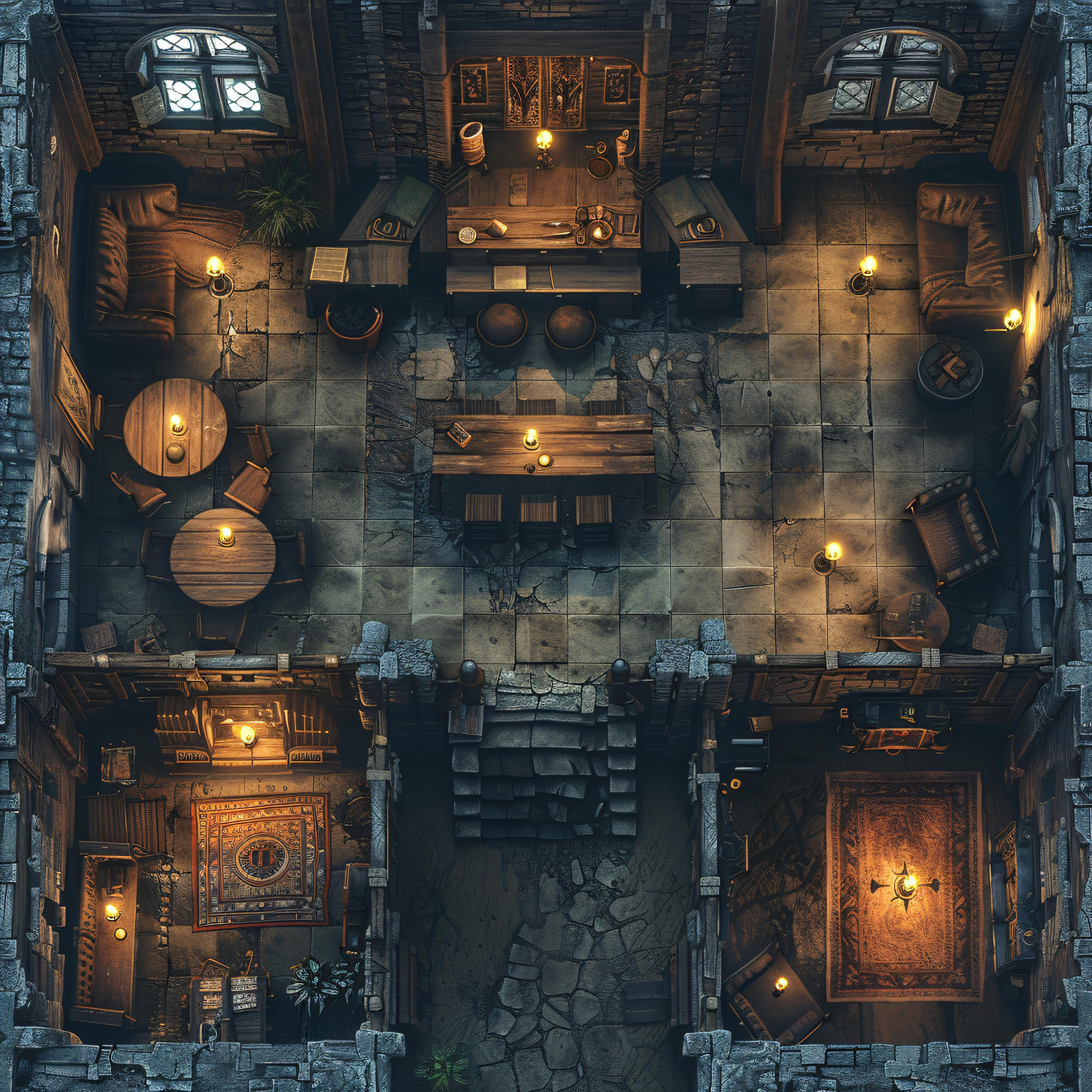 10 Merchant/shop Battle Maps, Dnd Battlemap, Pathfinder, D&D, Dungeons ...