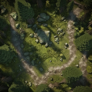 10 Forest Maps, D&D Map, Pathfinder, D&D, Fantasy Maps, Dungeons and Dragons, Roll20, Fantasy Maps, VTT, AI Digital Map