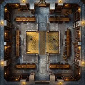 14 mappe di battaglia scolastiche, DnD, Pathfinder, D&D, mappa di battaglia, Dungeons and Dragons, Roll20, Fantasy Grounds, Foundry, VTT, mappa digitale AI