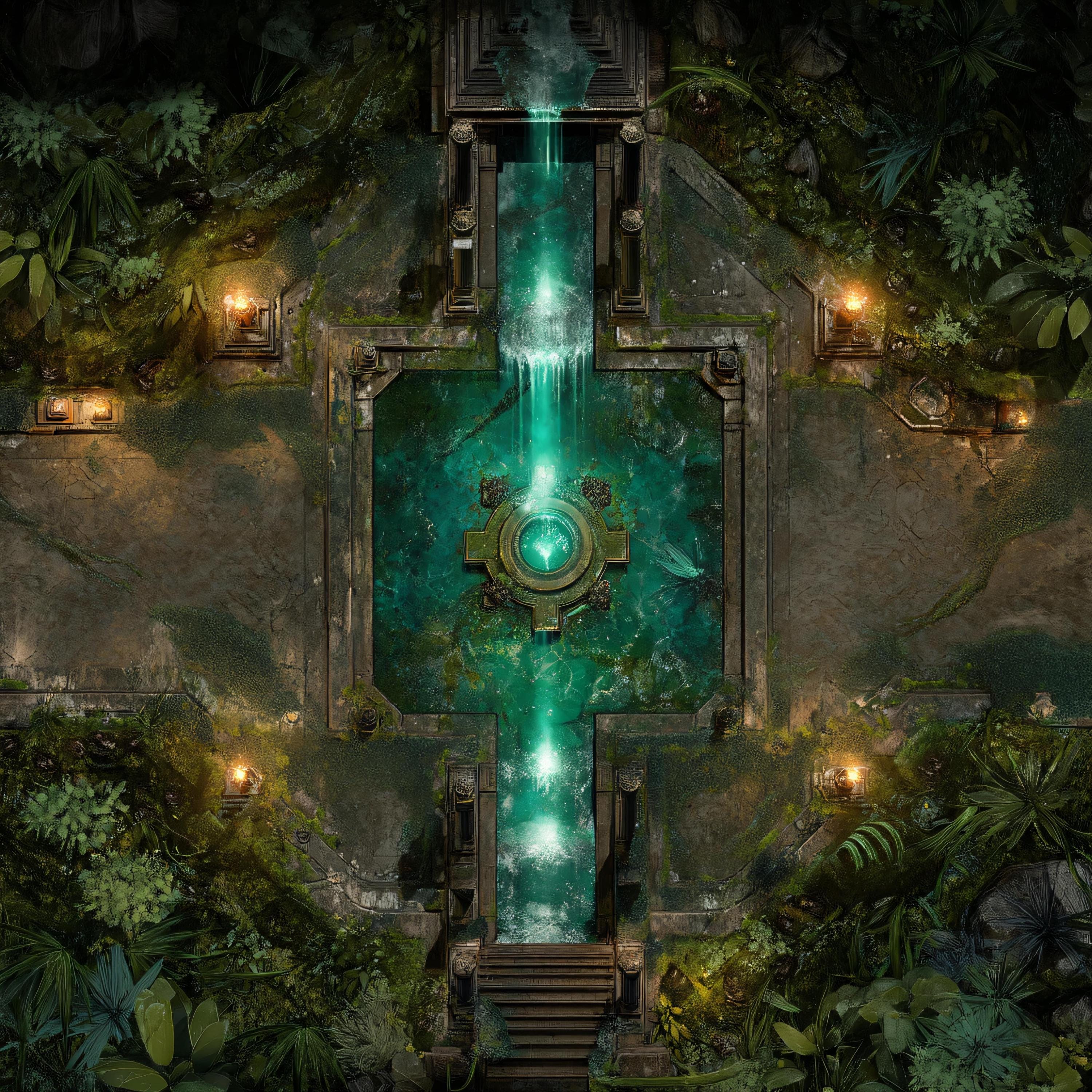 10 Gridless Forgotten Places Battle Maps | VTT Pack for Dnd, Pathfinder ...