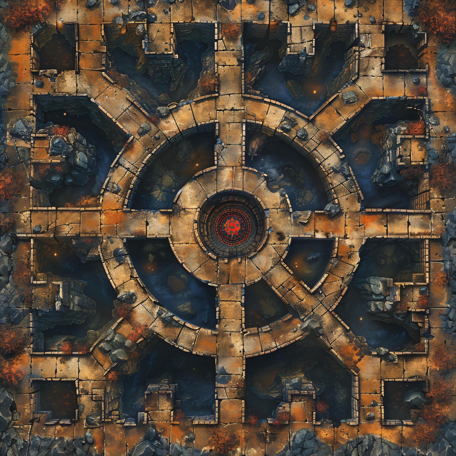 Pathfinder Tower 10 Gridless Mage Tower Interior Battle Maps | VTT Pack for Dnd ...