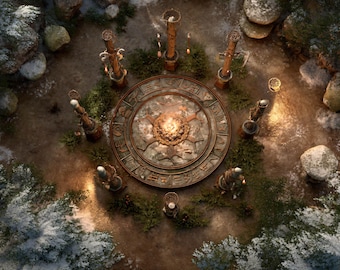 10 Gridless Horror Wilderness Battle Maps | VTT Pack for DnD, Pathfinder & TTRPGs | High-Res AI Digital Maps