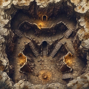 10 Twisting Caverns Battle Maps, Underdark, Battle Map, Pathfinder, D&D, Battlemap, Roll20, Fantasy Grounds, Foundry, VTT, AI Digital Map
