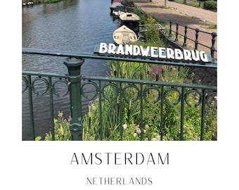 Poster di download digitale di Amsterdam