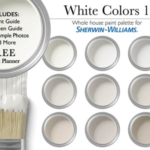 White Colors Paint Palette | Sherwin-Williams Whole House Interior Paint Colors
