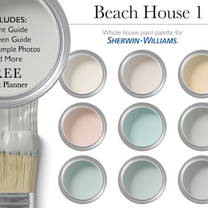Beach House Paint Palette | Sherwin-Williams Whole House Interior Paint Colors