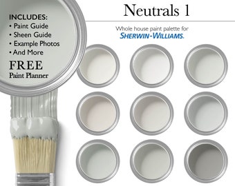 Neutral Paint Palette | Sherwin-Williams Whole House Interior Paint Colors