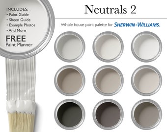 Neutral Paint Palette | Sherwin-Williams Whole House Interior Paint Colors