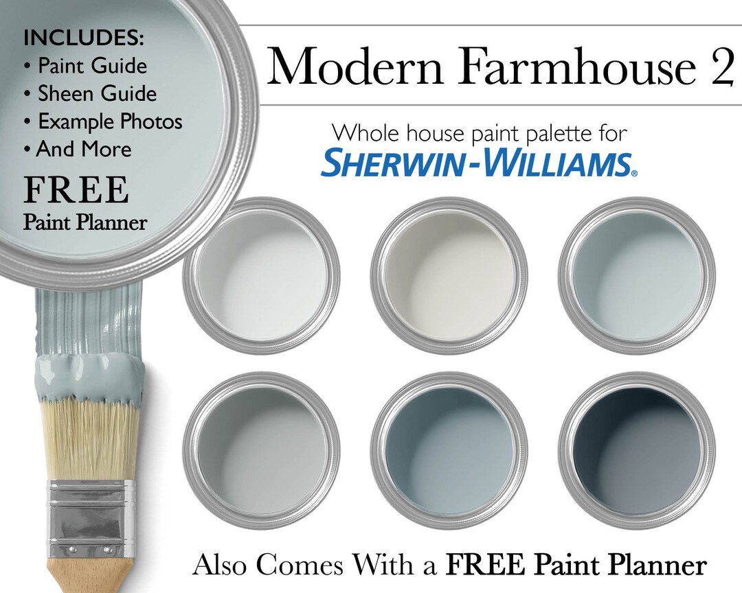 Modern Farmhouse Paint Palette | Sherwin-williams Whole House Neutral ...