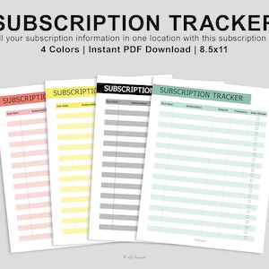 Subscription Tracker