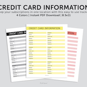 Rastreador de información de tarjeta de crédito