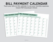 Bill Payments Calendar