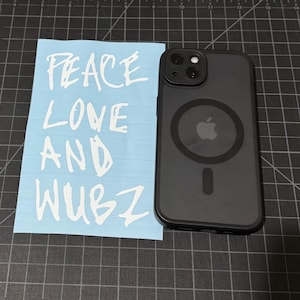 Peace Love And Wubz Vinyl Decal Laptop Car Window LSDREAM PLUR Sticker