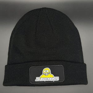 Subtronics Cyclops Logo Beanie cap black rave dubstep festival hat