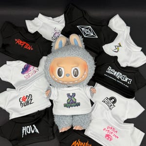 EDM Labubu Doll Tshirts rave festival fashion monsters plur popular lost lands nocturnal insomniac house music techno dubstep riddim